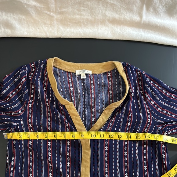 UMGEE Striped Multi Colored Aztec Boho Tunic Dress/top - Picture 9 of 11